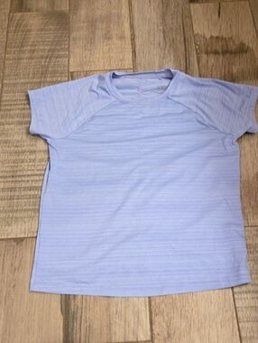 Athleta Girl  Light Blue Short Sleeve Athletic Tee
